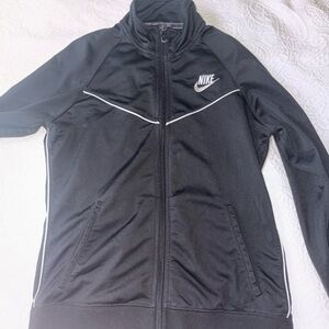 Nike Black and White Zip-Up Jacket